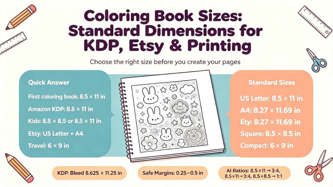 Coloring Book Sizes