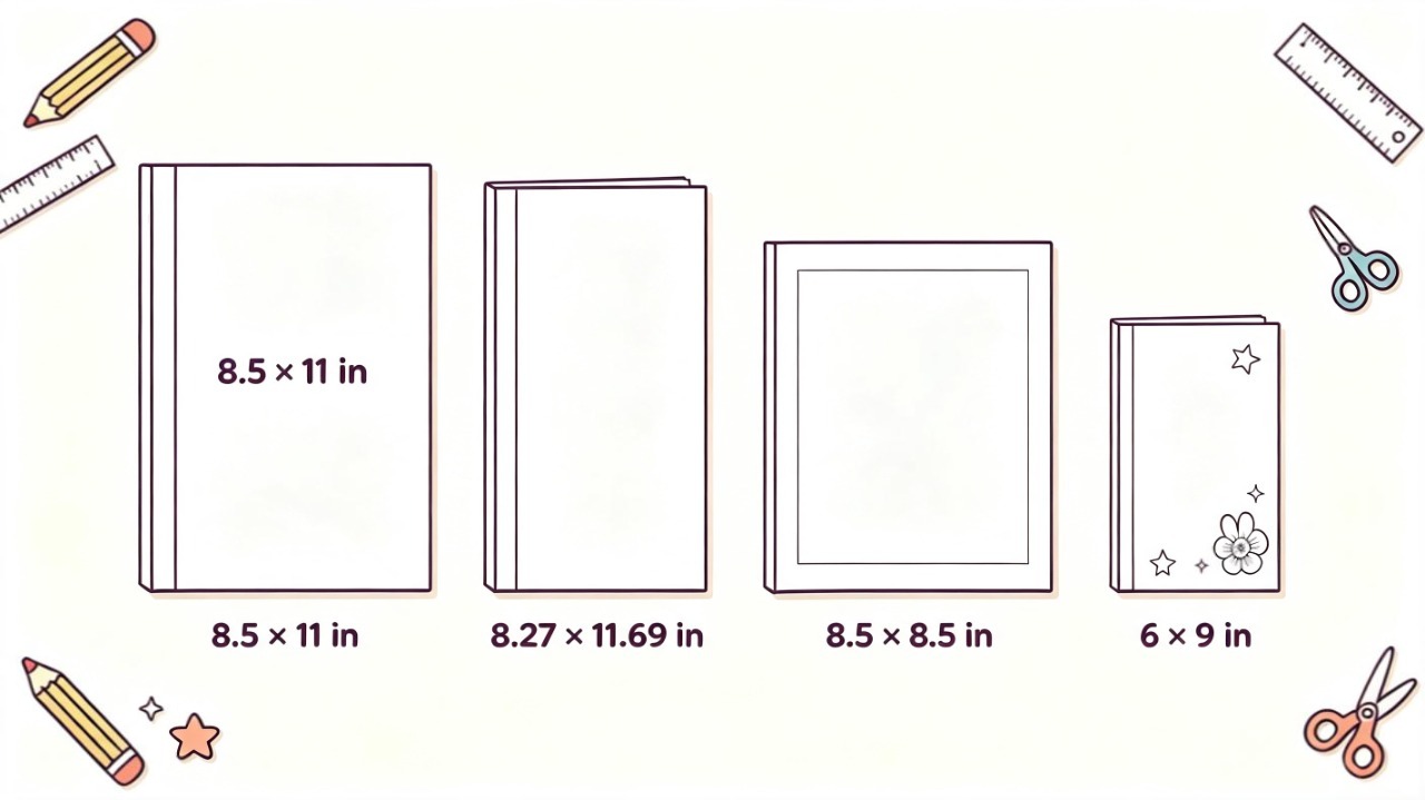 Standard Coloring Book Sizes