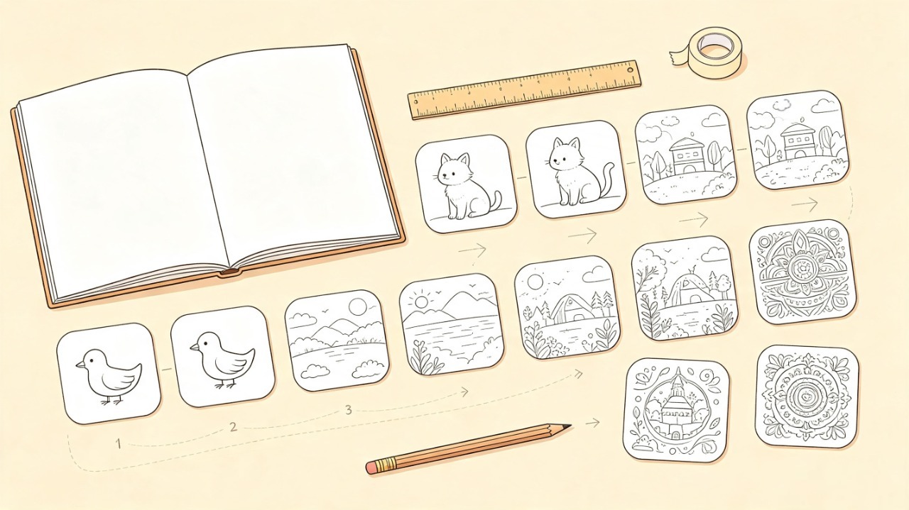 Plan your coloring book