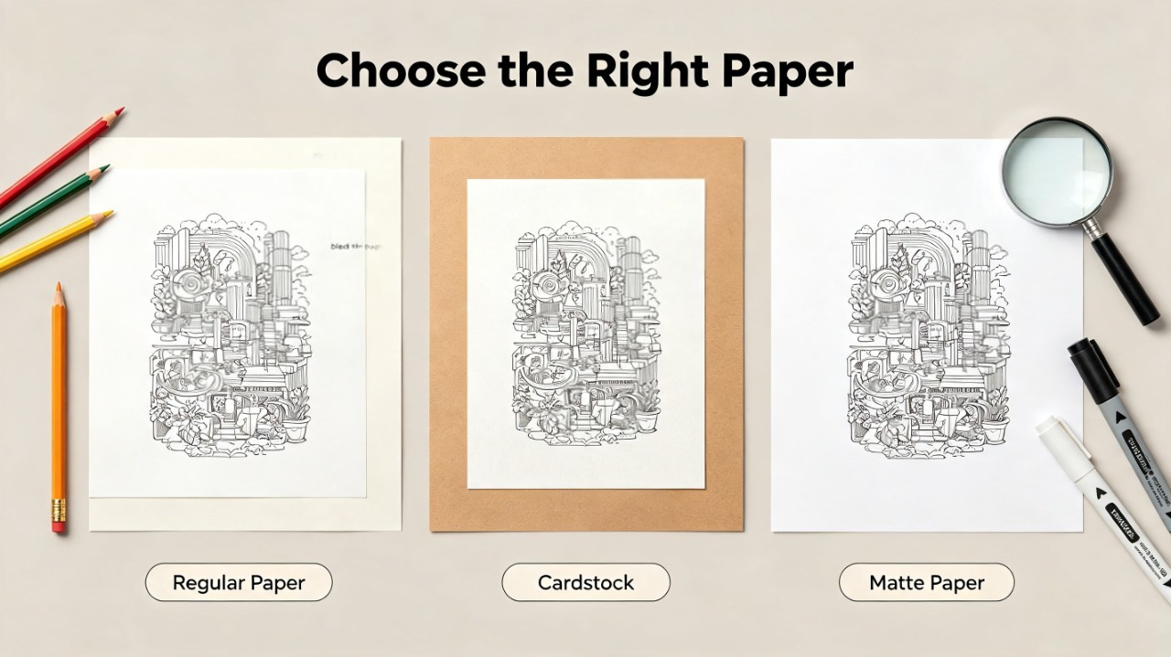 Choose the Right Paper for Your Coloring Book
