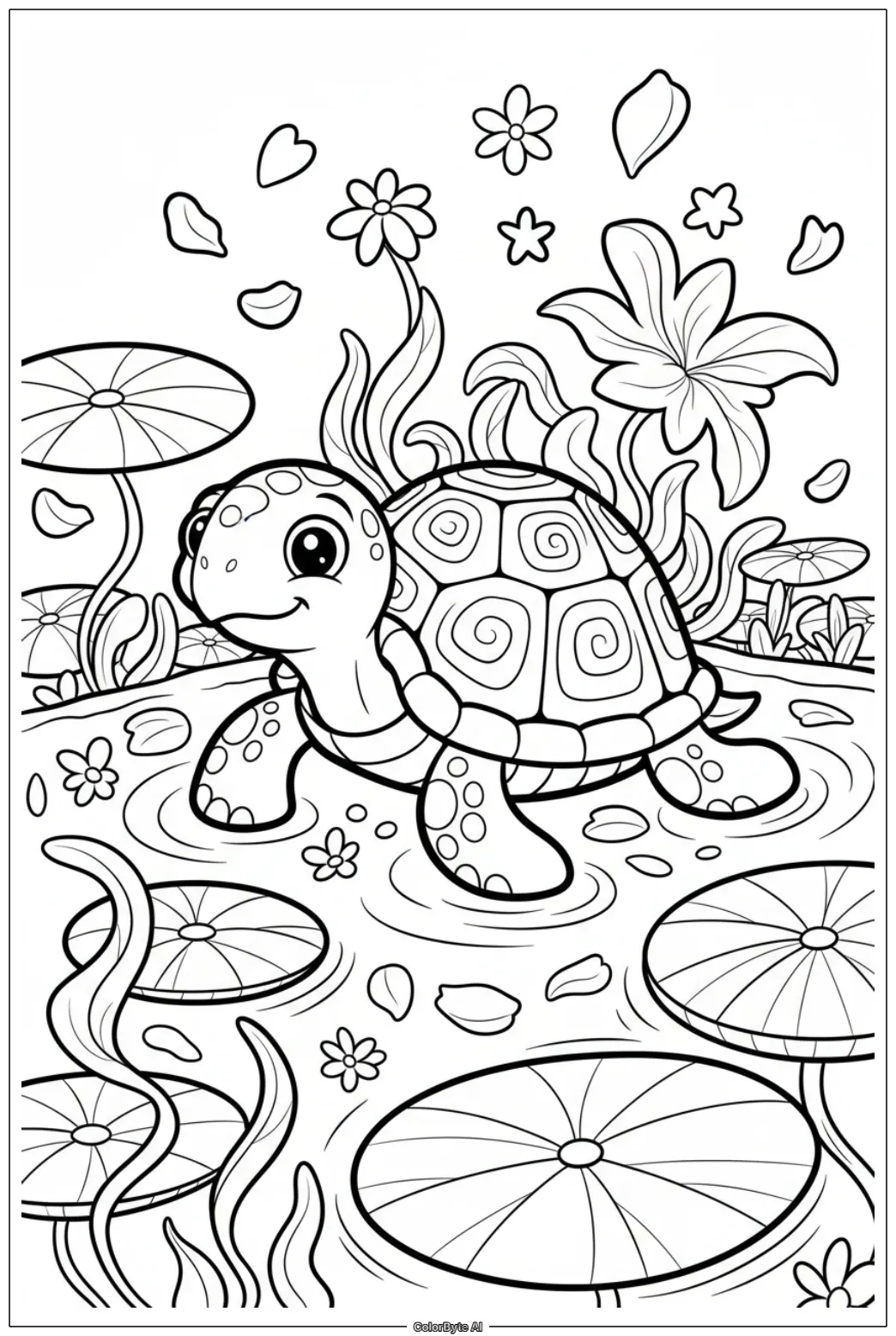 Turtle in Magic Pond