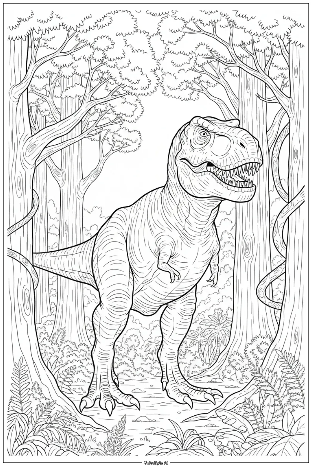 T-Rex in Primeval Forest