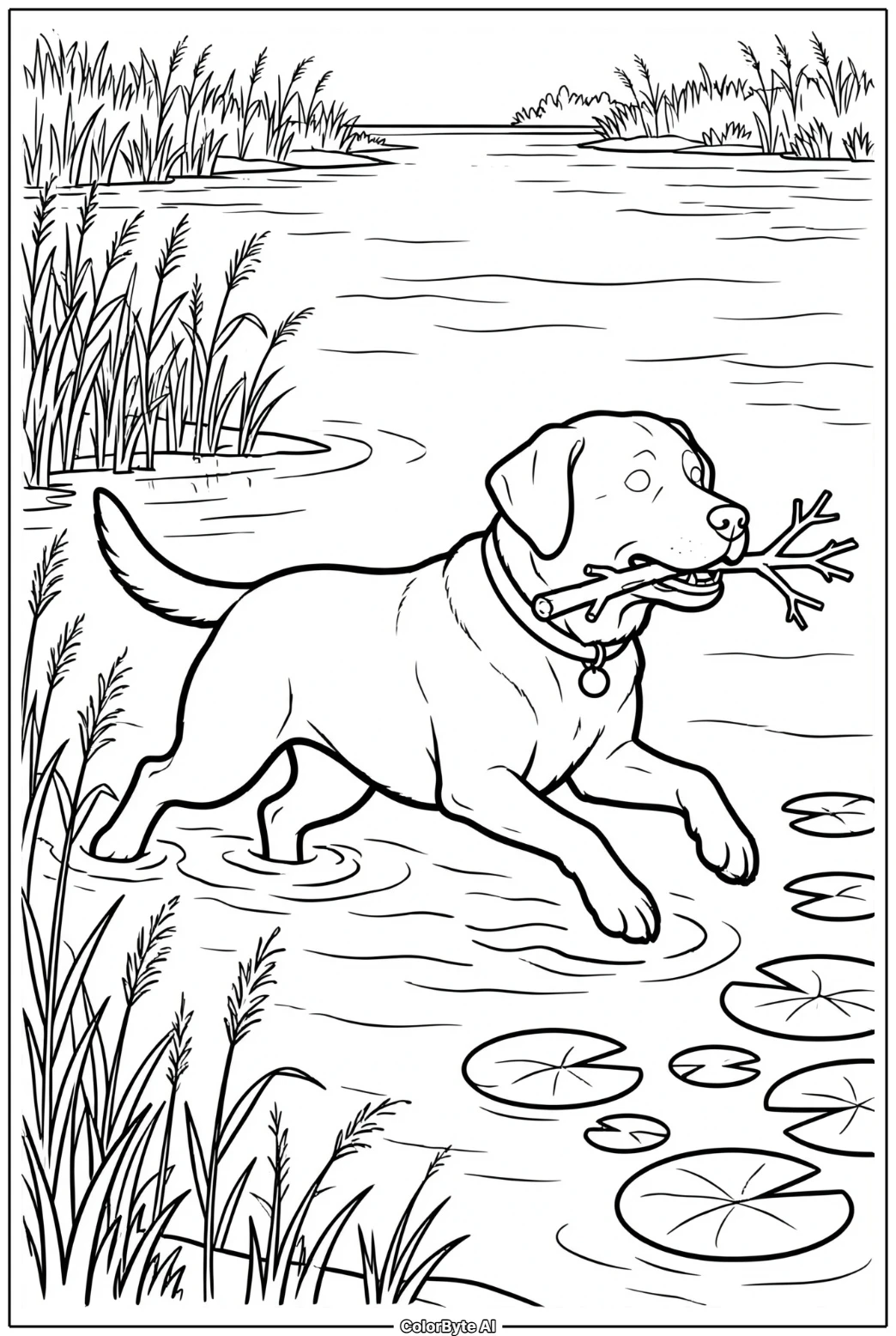 Labrador by the Lakeside