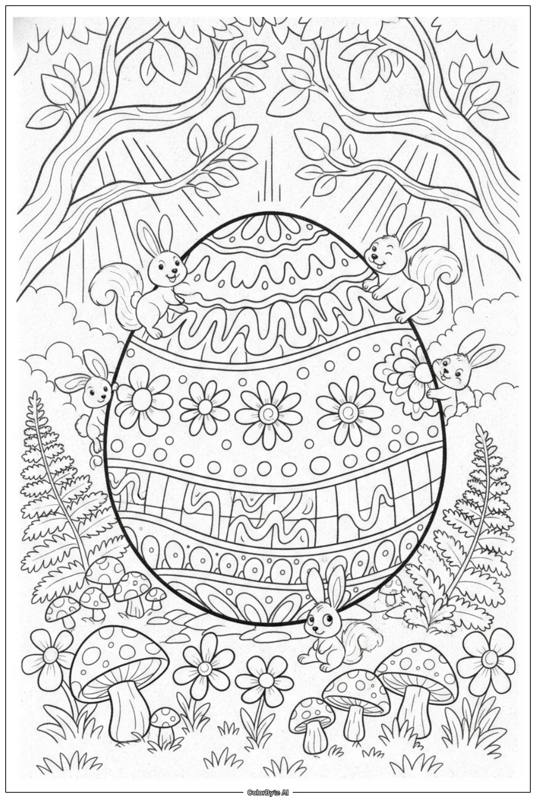 Giant Easter Egg in Enchanted Woods