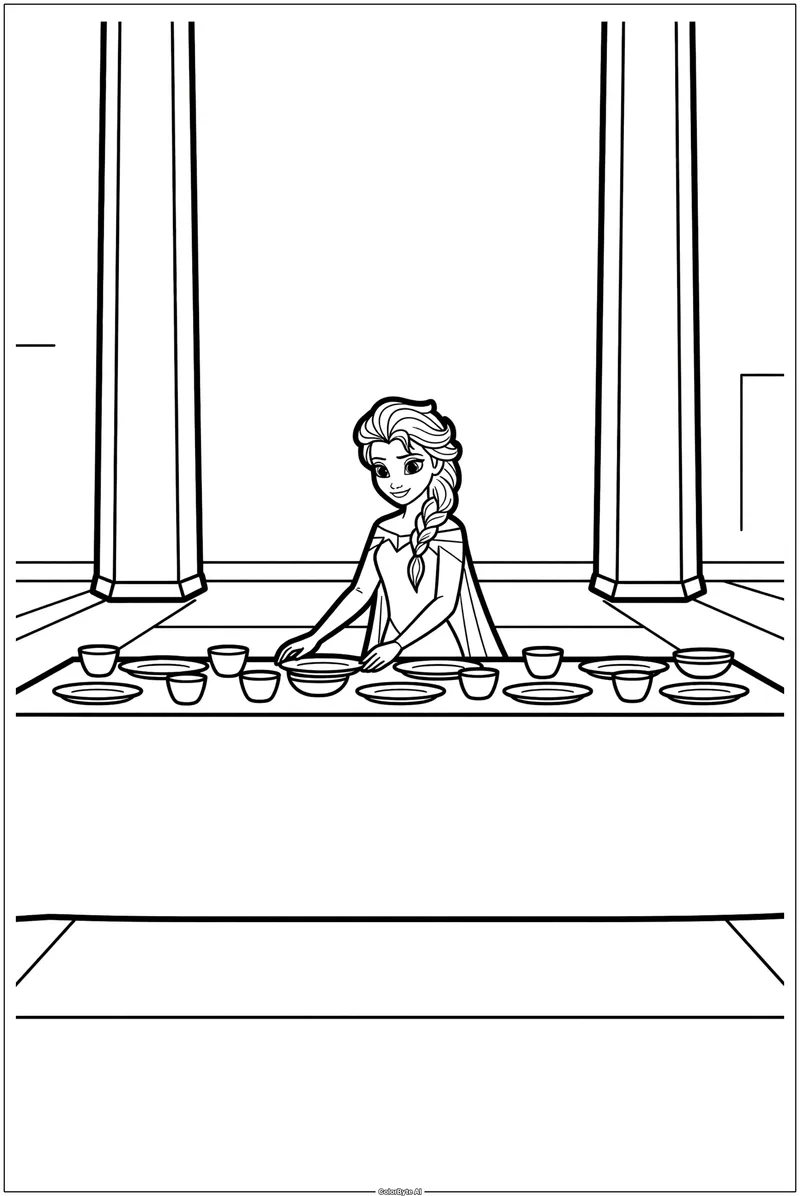 Elsa Preparing Winter Feast