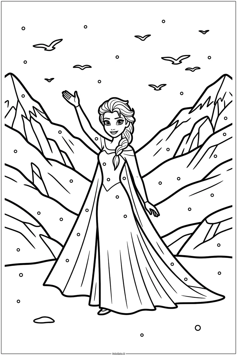 Elsa Waving Farewell
