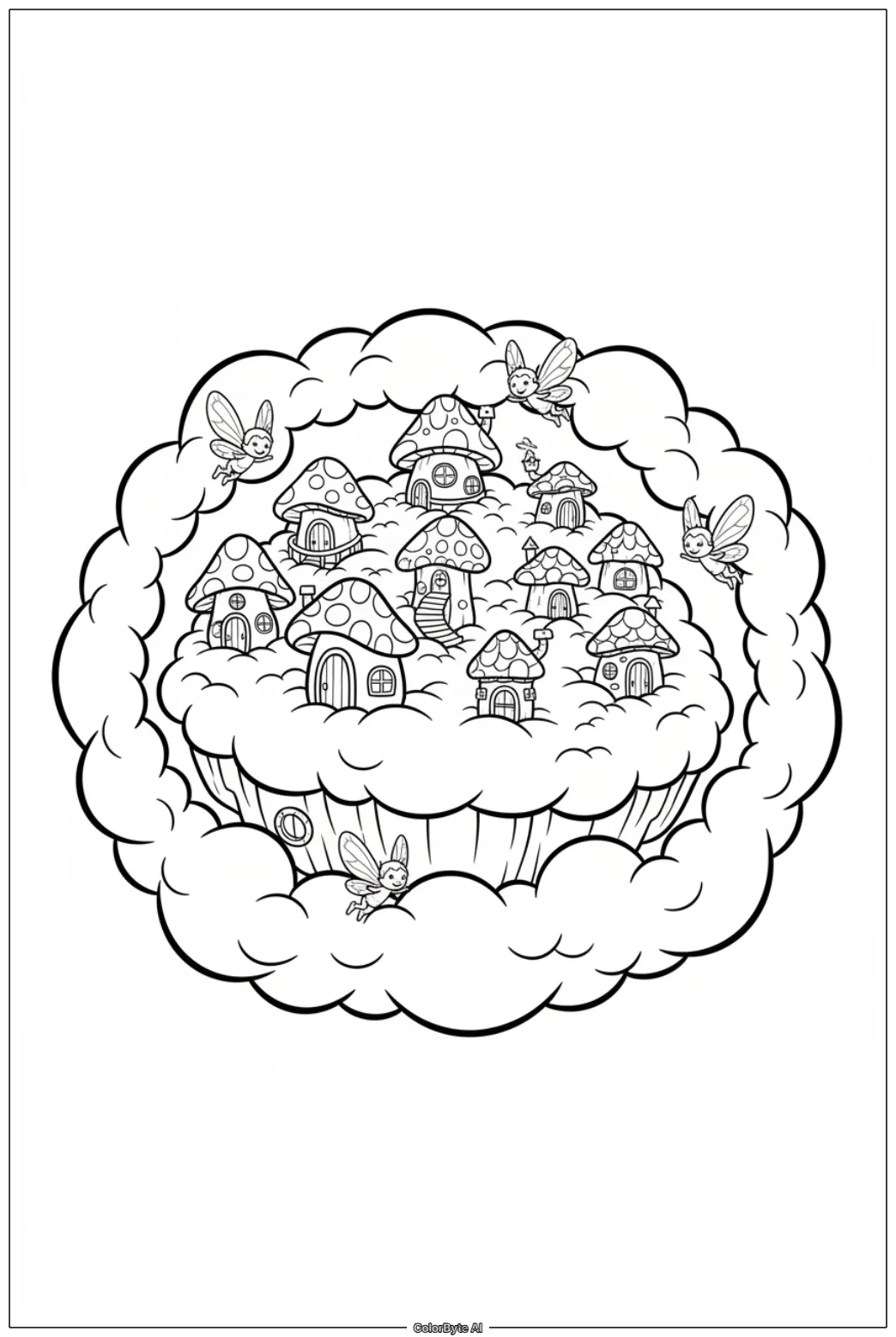 Fairy Village on Clouds