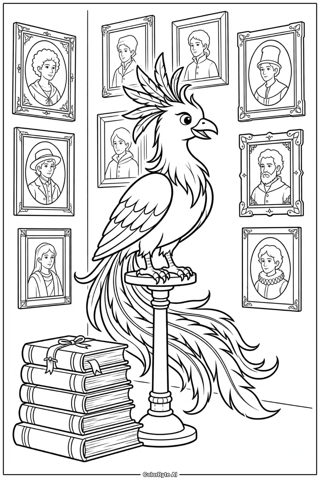 Dumbledore's Office with Fawkes
