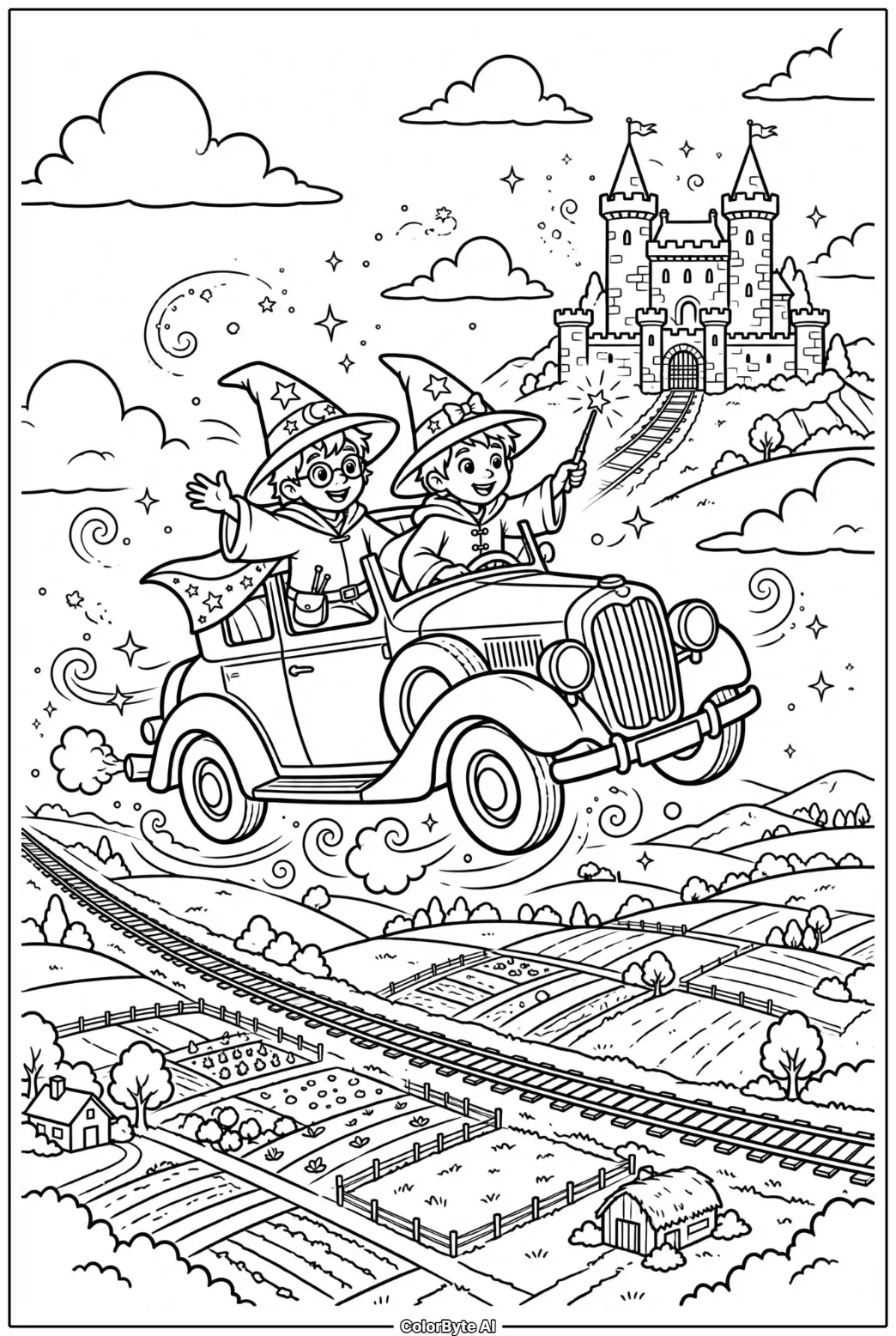 Enchanted Floating Car in the Sky