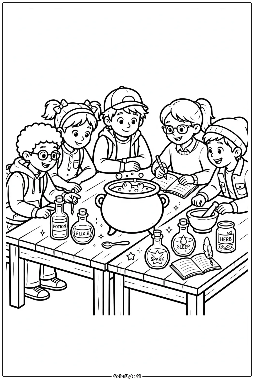 Potions Classroom Scene
