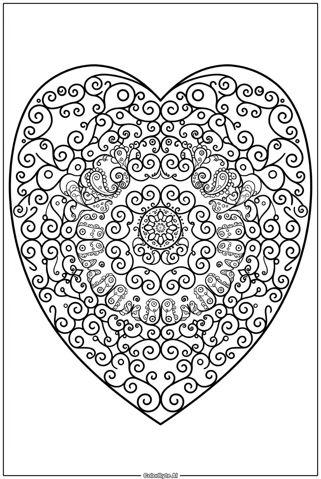 Heart Mandala Pattern