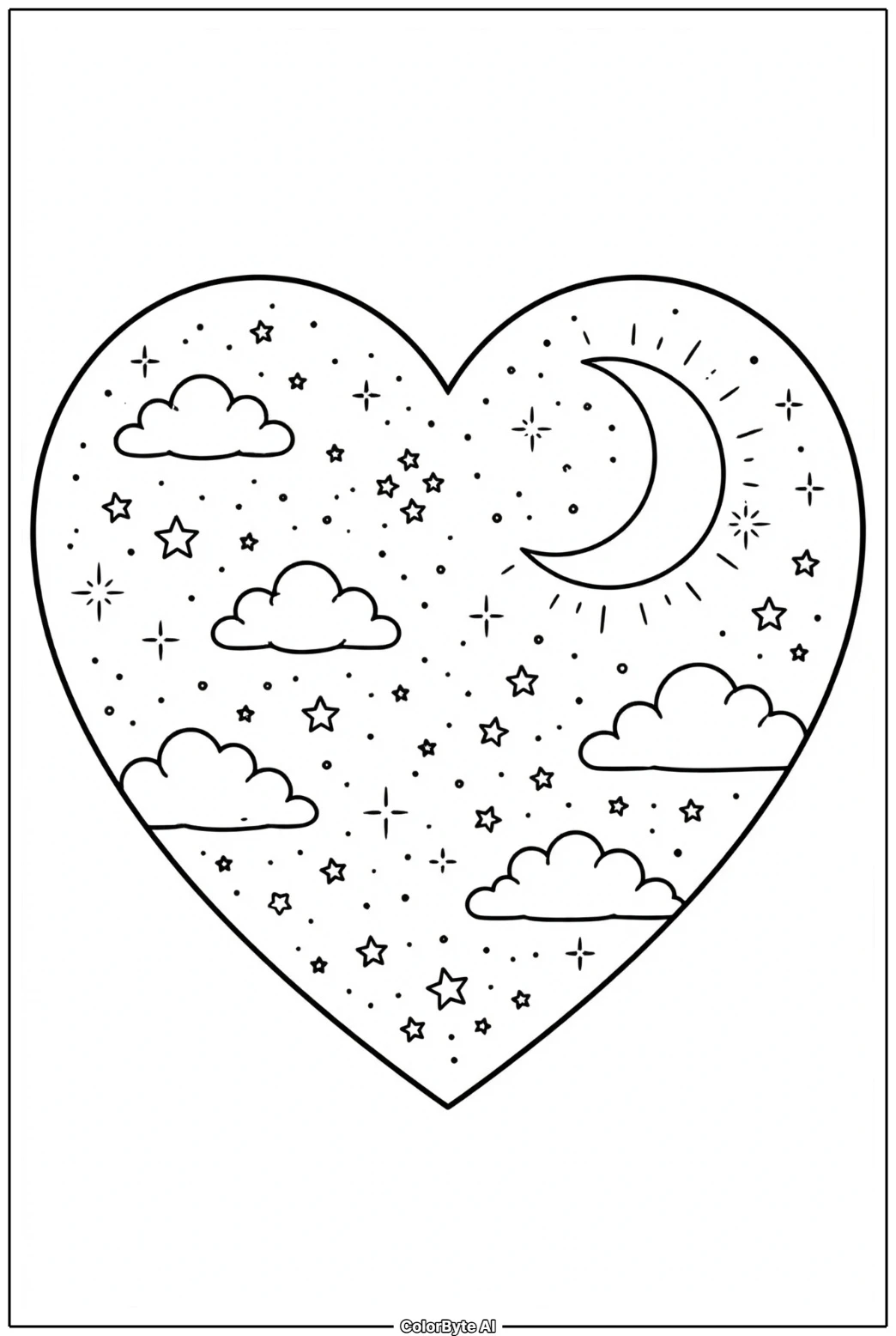 Heart Starry Night