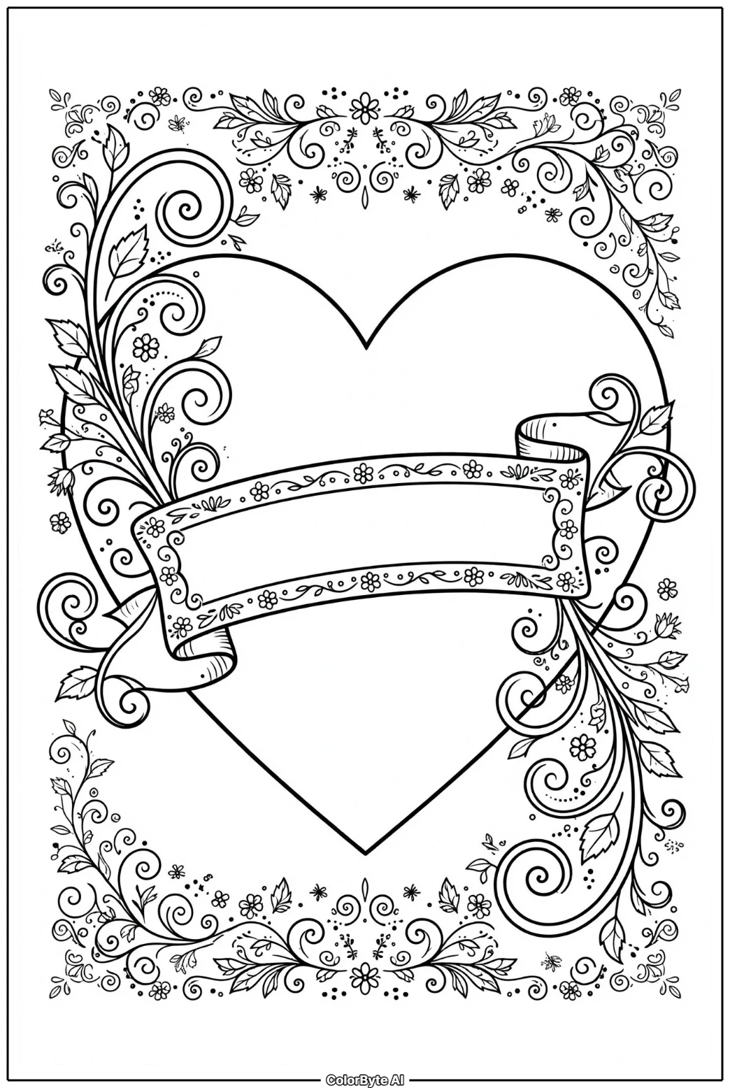 Heart With Banner