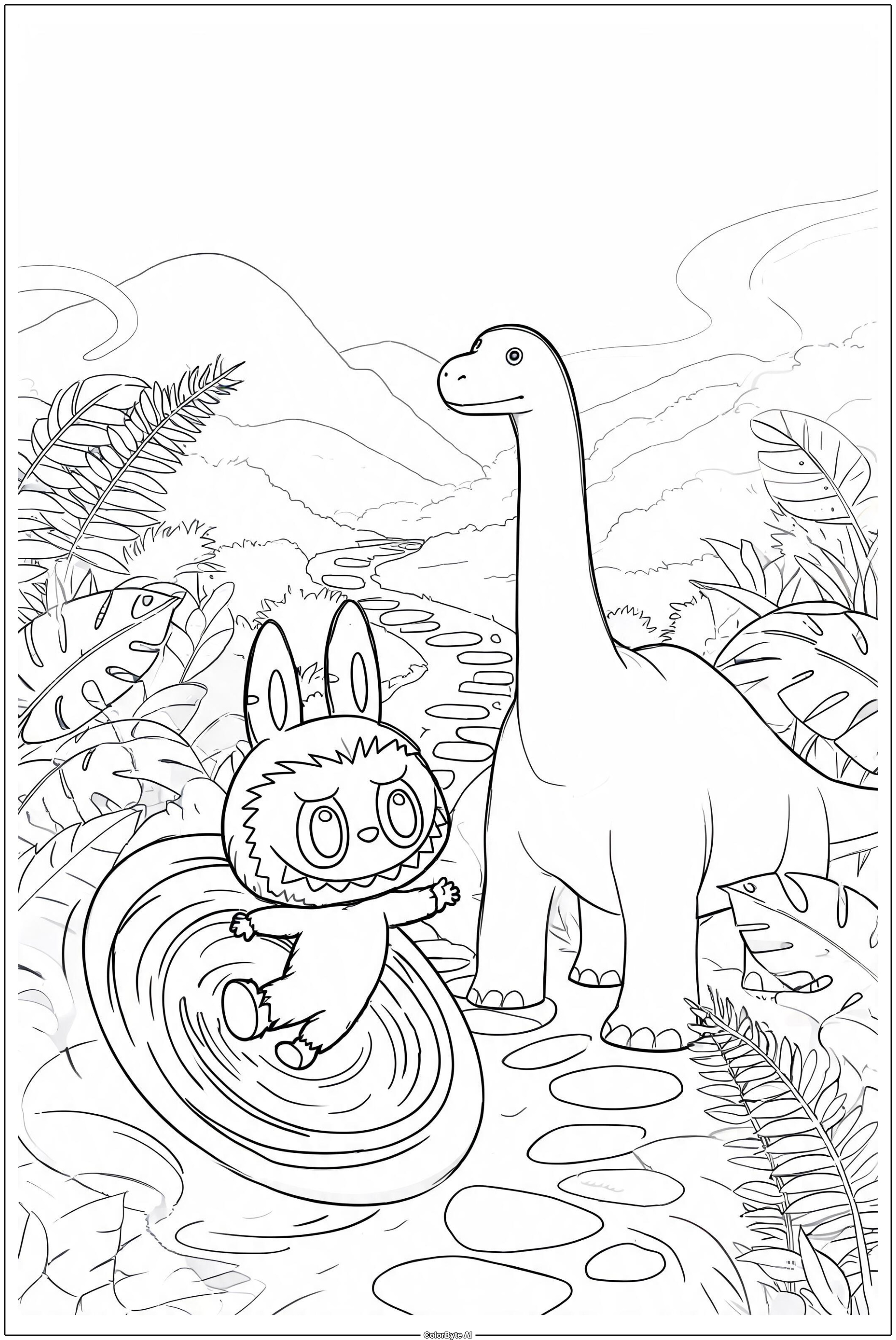 Labubu dinosaur valley time portal