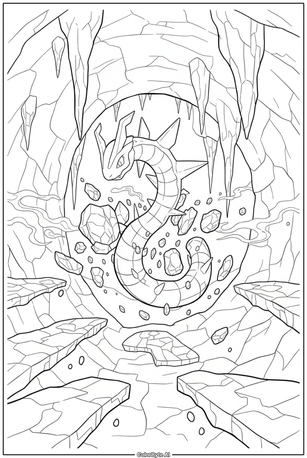 Giratina in distortion world cave lair