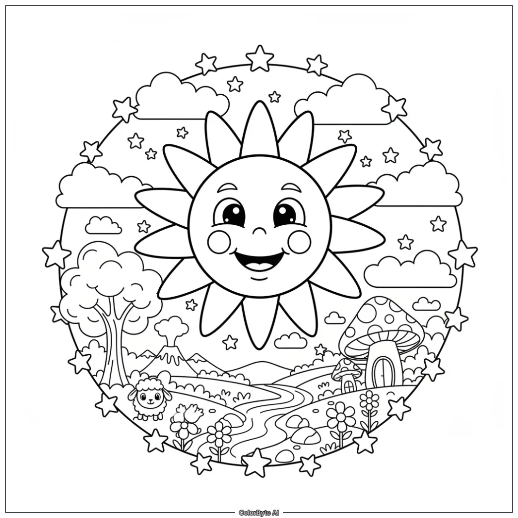 Happy Sun Mandala