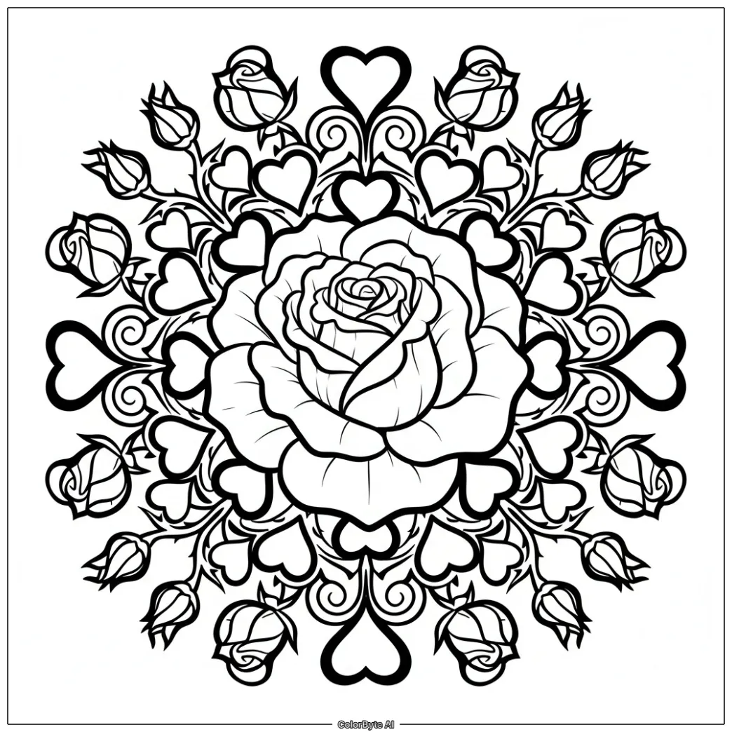 Rose Garden Mandala