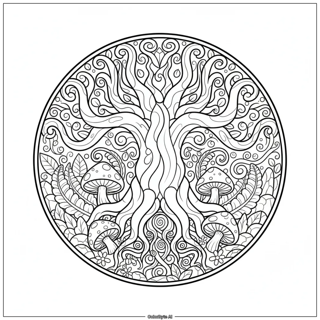 Enchanted Forest Mandala