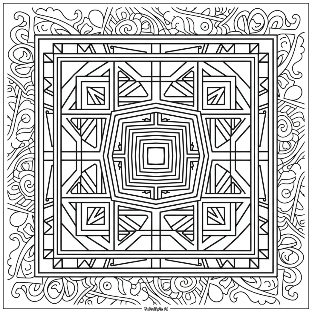 Mosaic Tile Mandala
