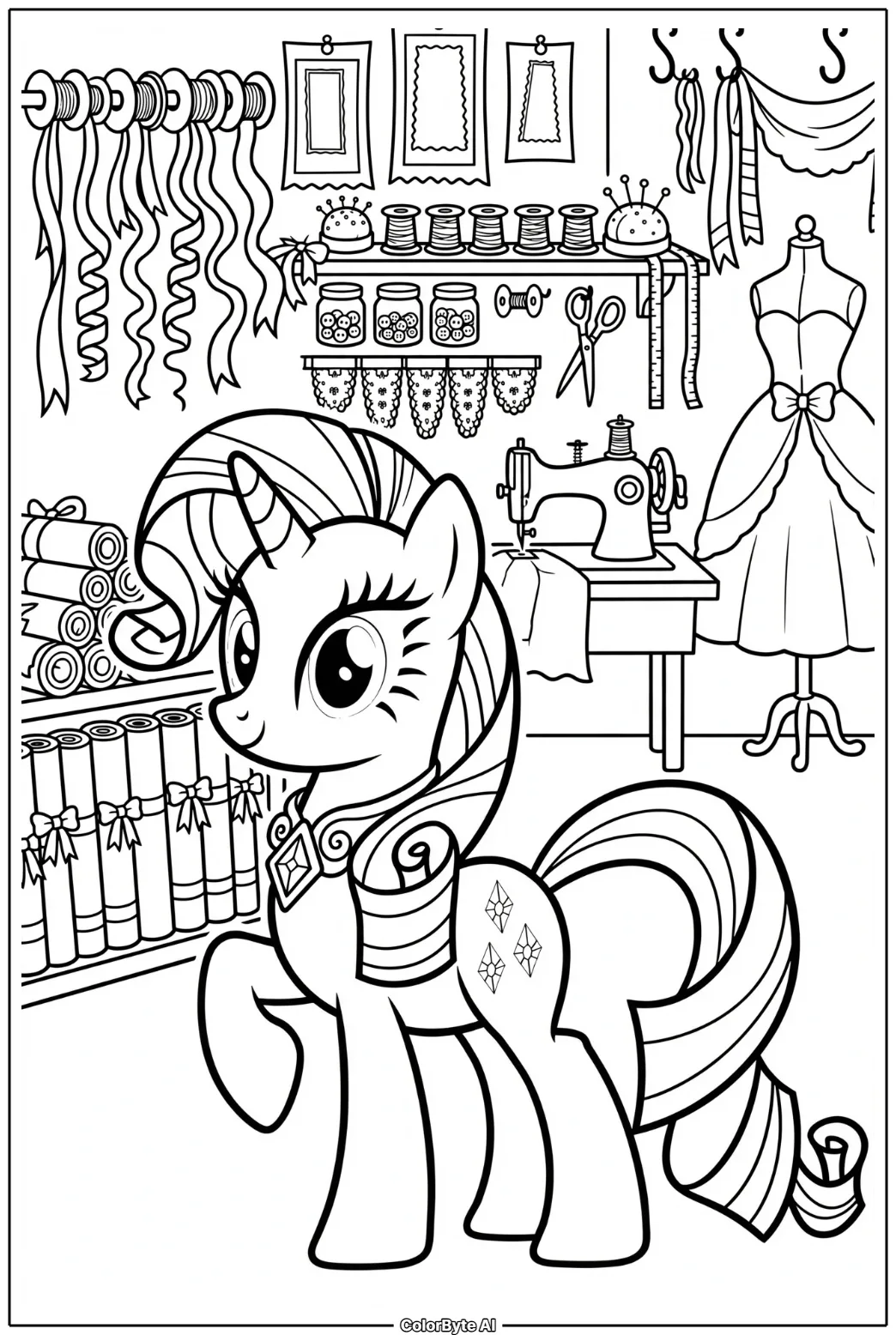 Rarity's Dress Shop Showcase