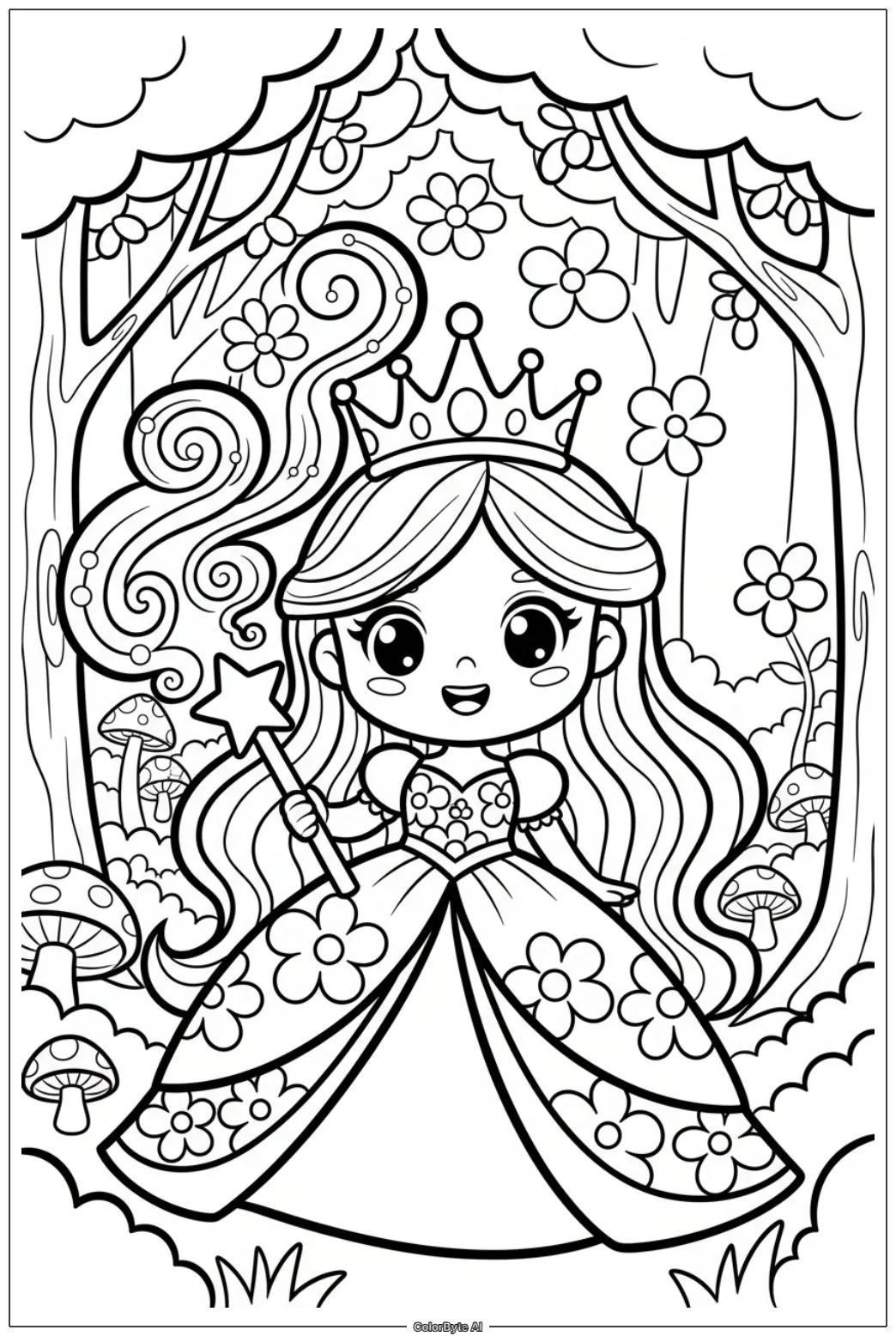 Magic Princess with Wand