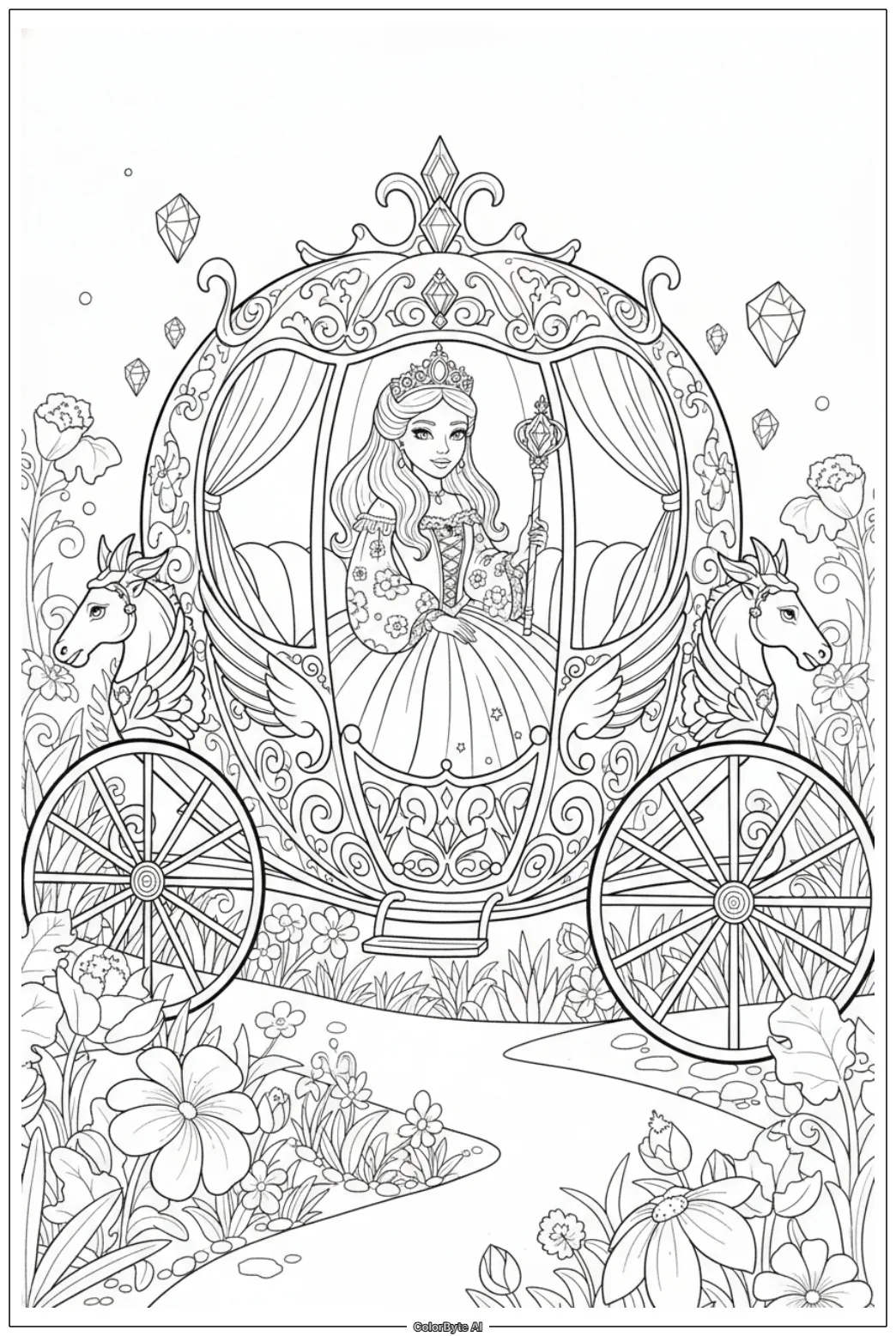 Princess in Royal Carriage