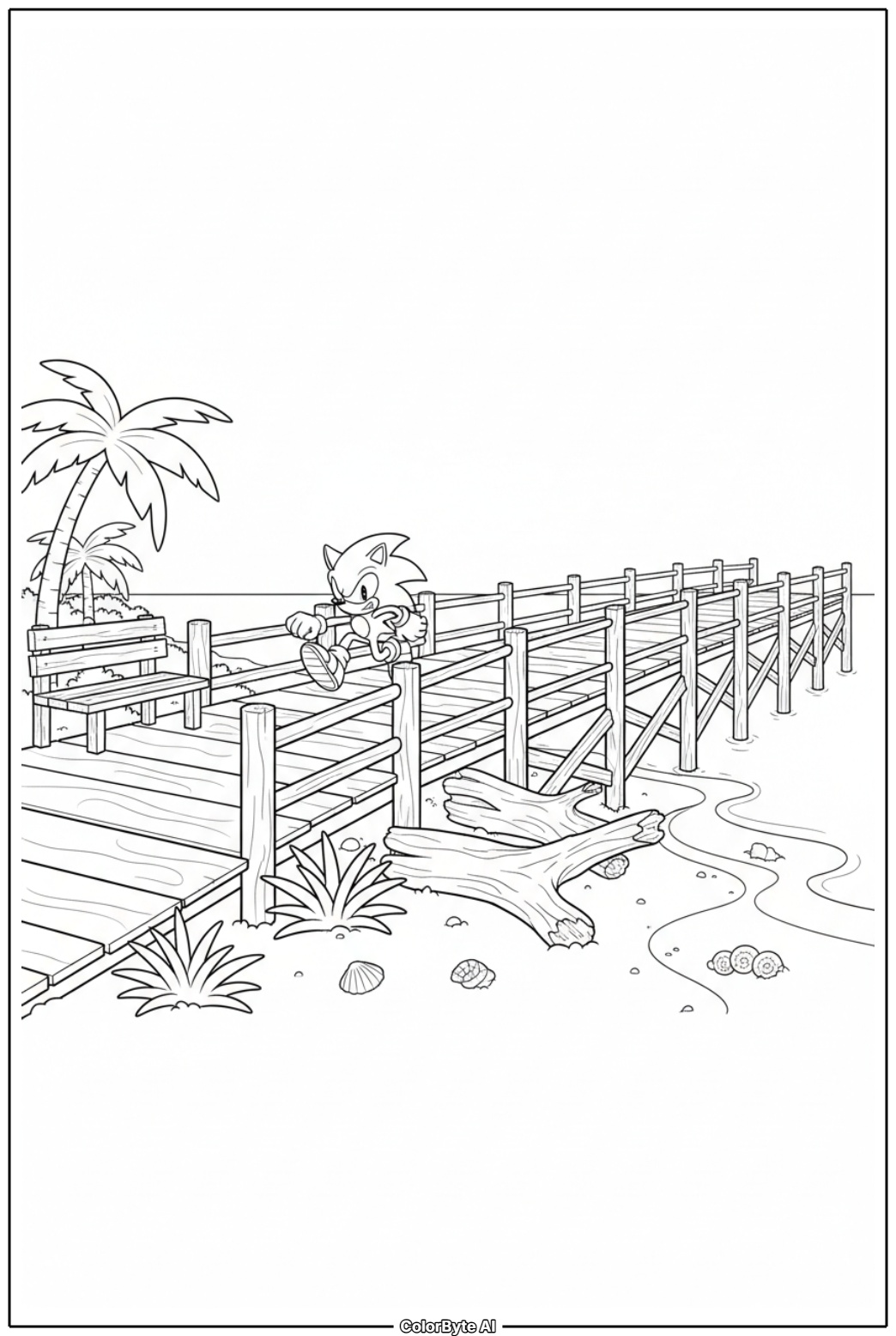 Sonic beach boardwalk race