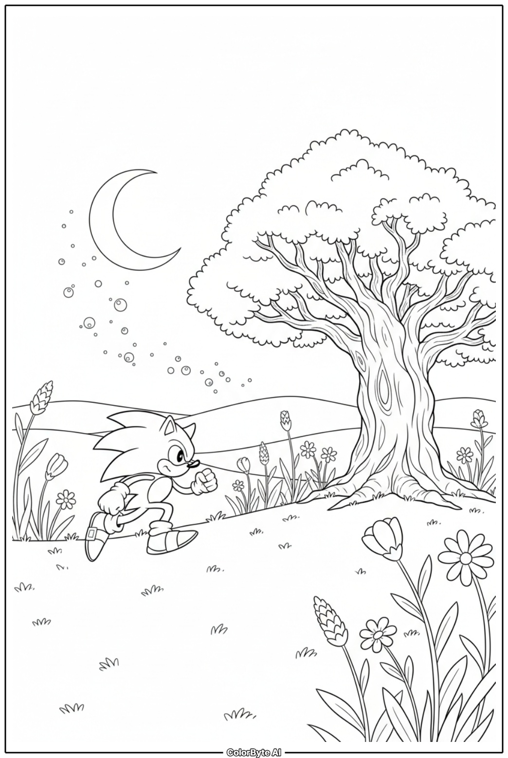 Sonic starry night meadow sprint