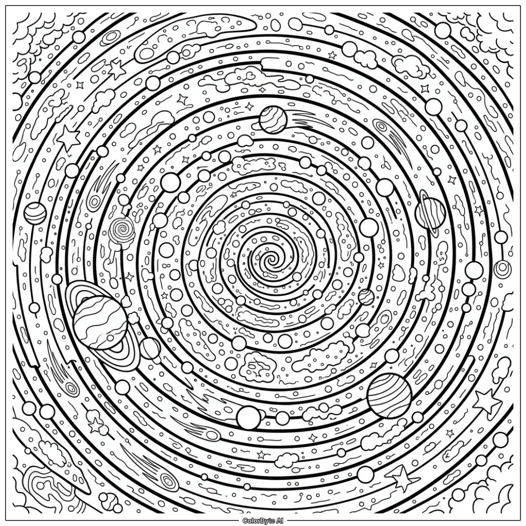 Cosmic Galaxy Spiral