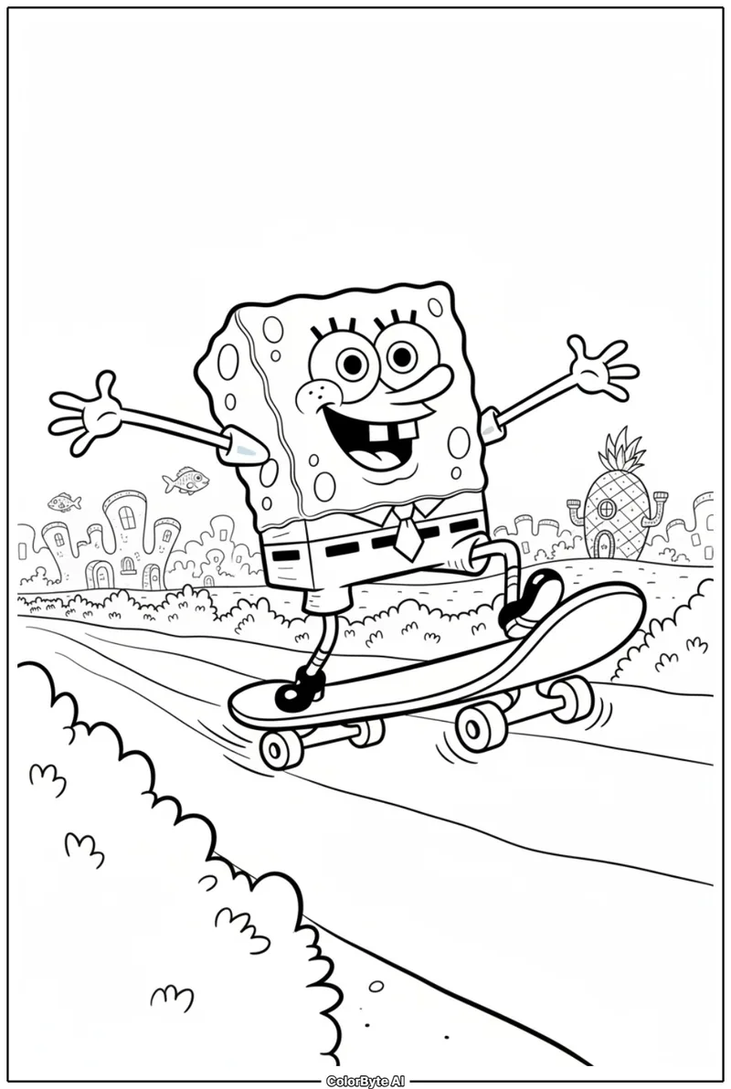 SpongeBob Skateboarding