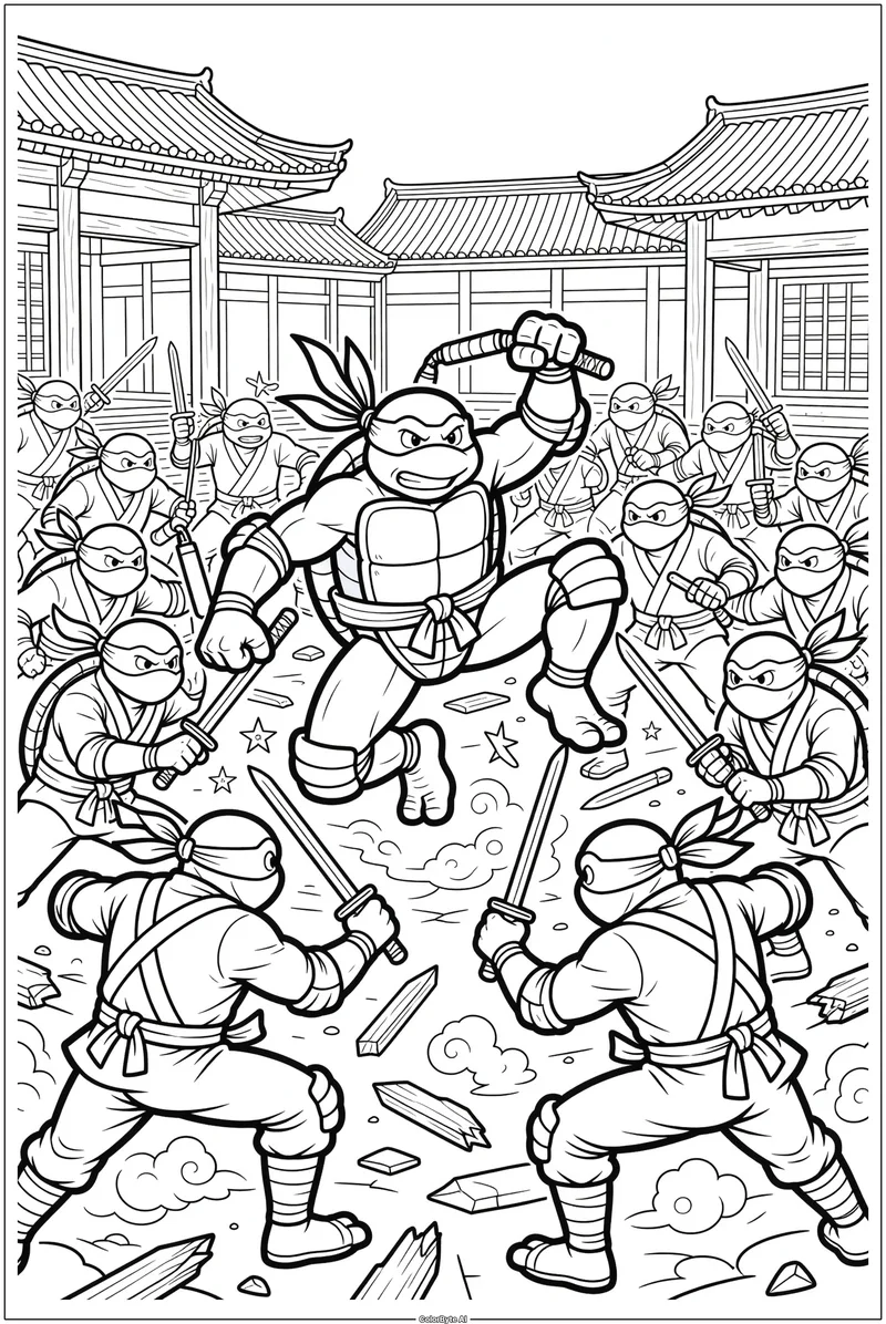 Battle with the Foot Clan