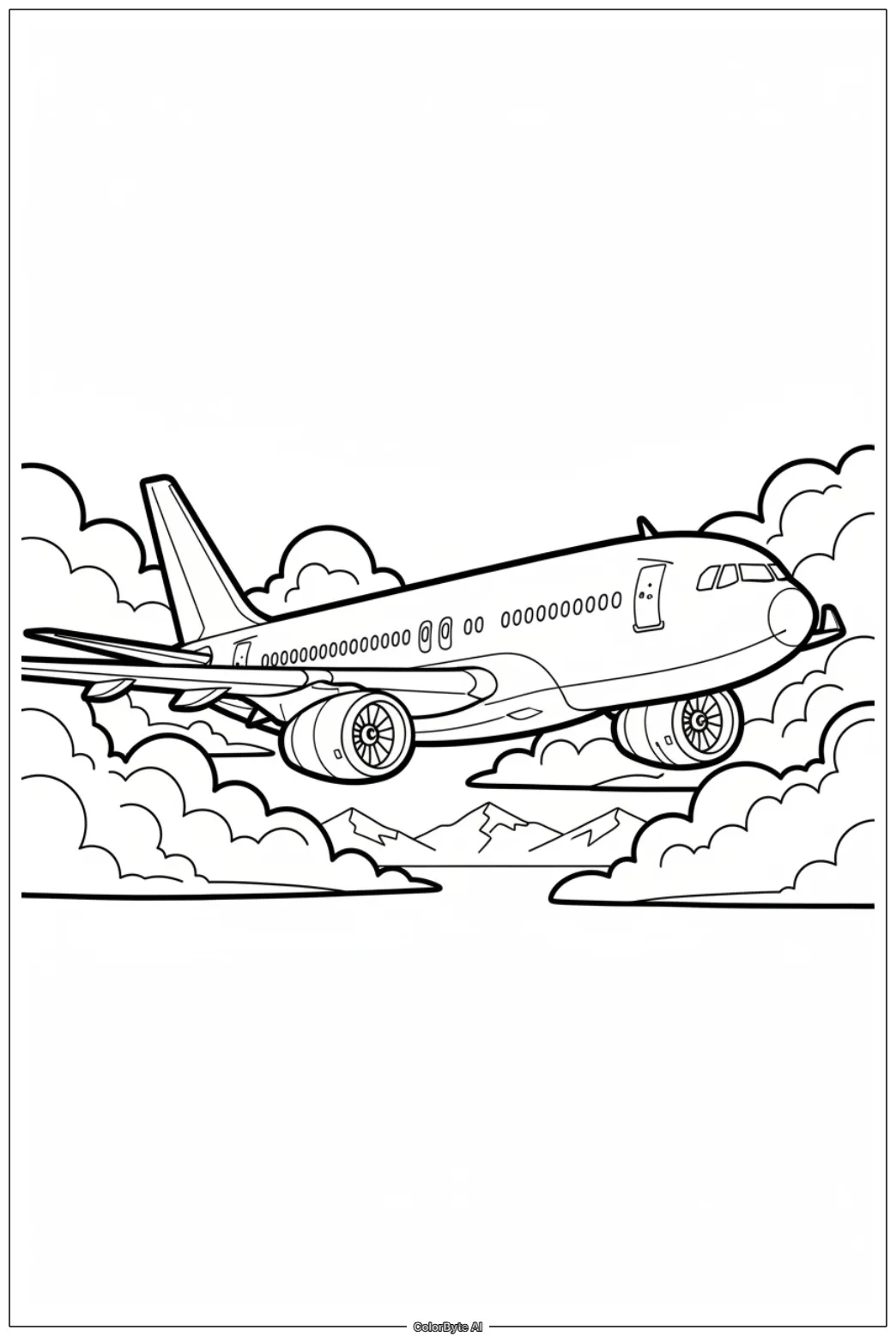 Flying Passenger Plane