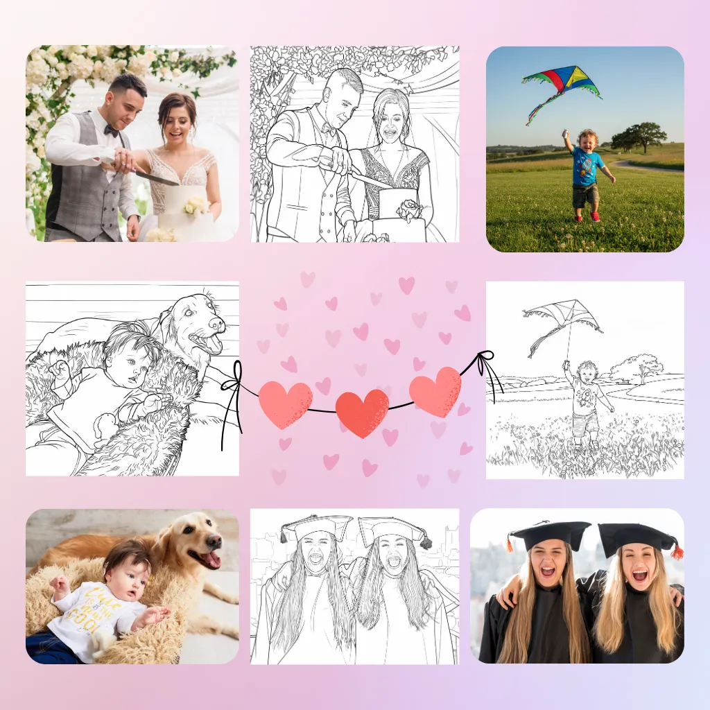 Turn Everyday Photos into Fun Coloring Book Pages